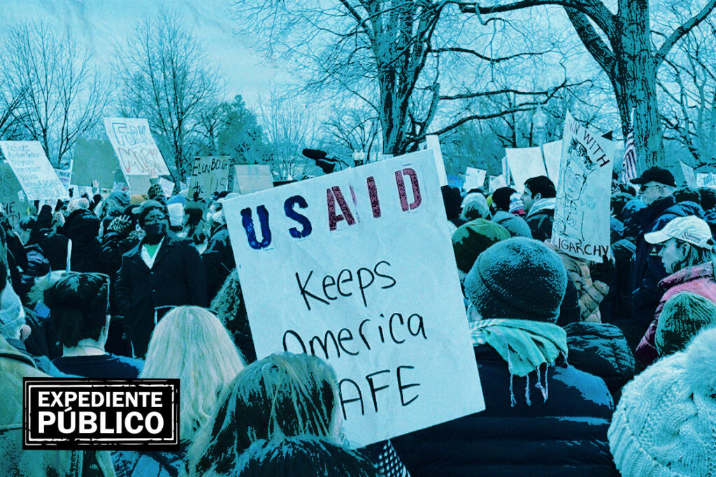 Congresistas y funcionarios protestan en Washington y exigen restablecer ayuda exterior de EE.UU.